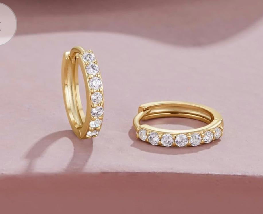 Gold Huggies Hoop Earrings