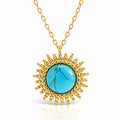 Blue Sun Necklace