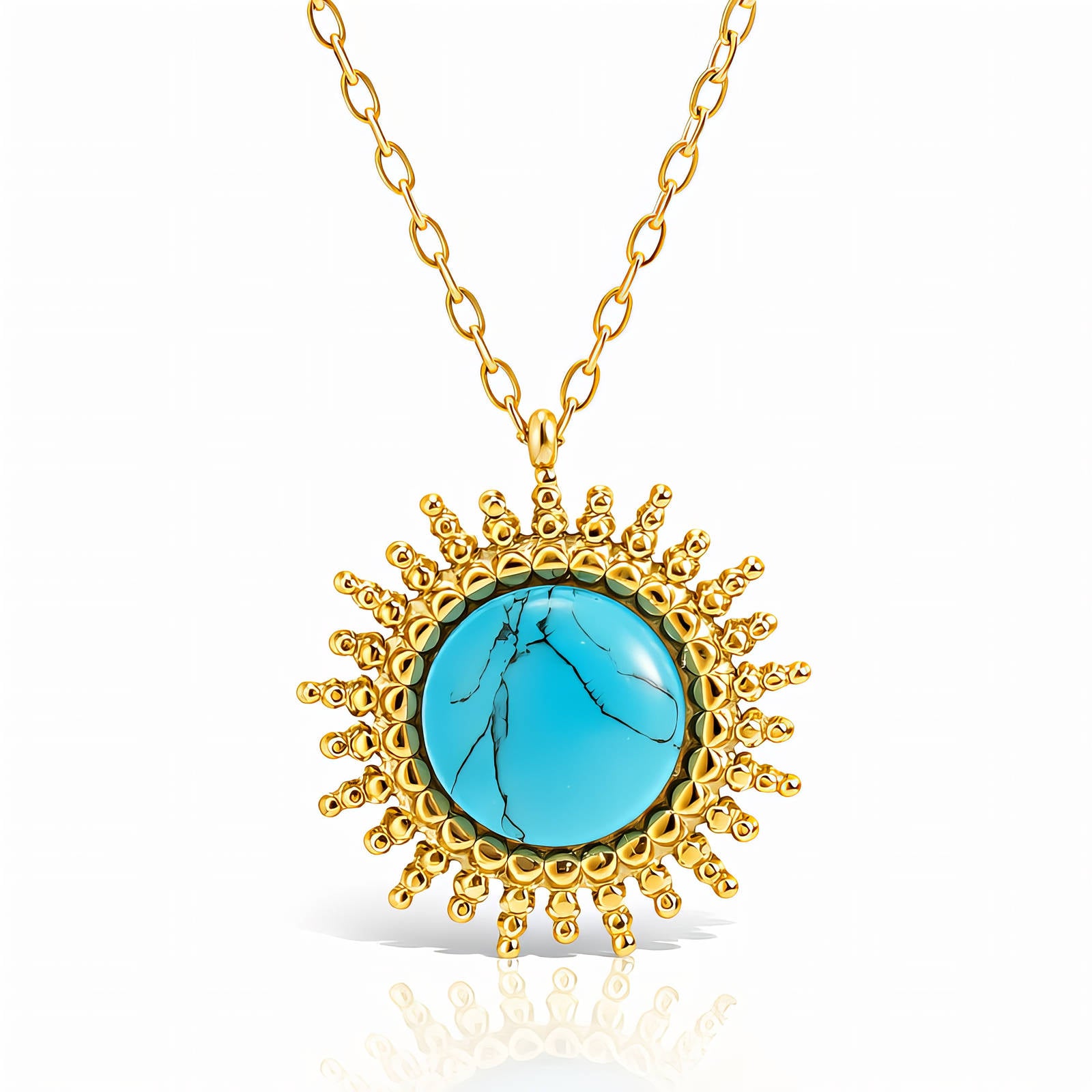 Blue Sun Necklace