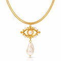 Evil Eye Pearl Necklace