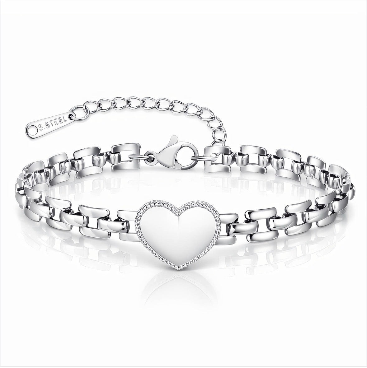 Lilly Heart Bracelet