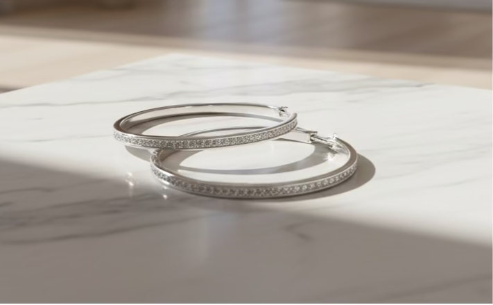 Silver Hoop Earrings