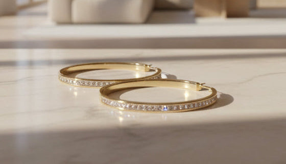 Style1: Gold Hoop Earrings