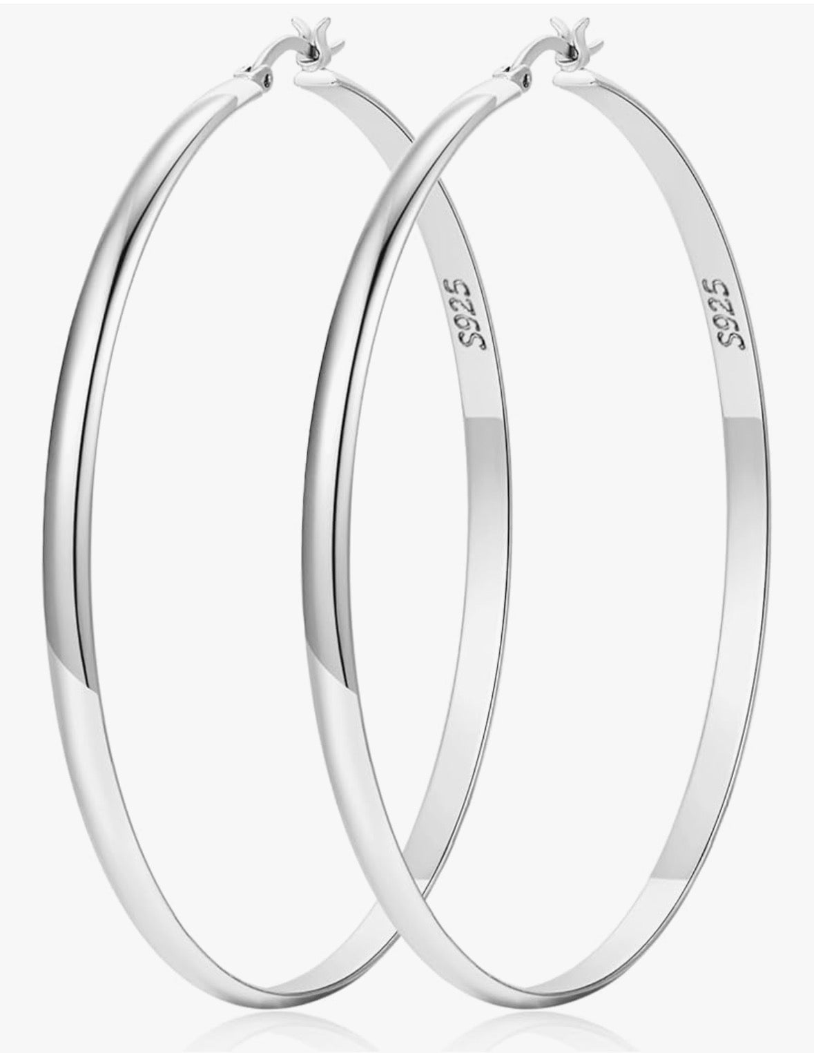 Style2: Silver Hoop Earrings