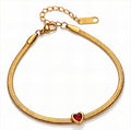 Ruby Heart Bracelet
