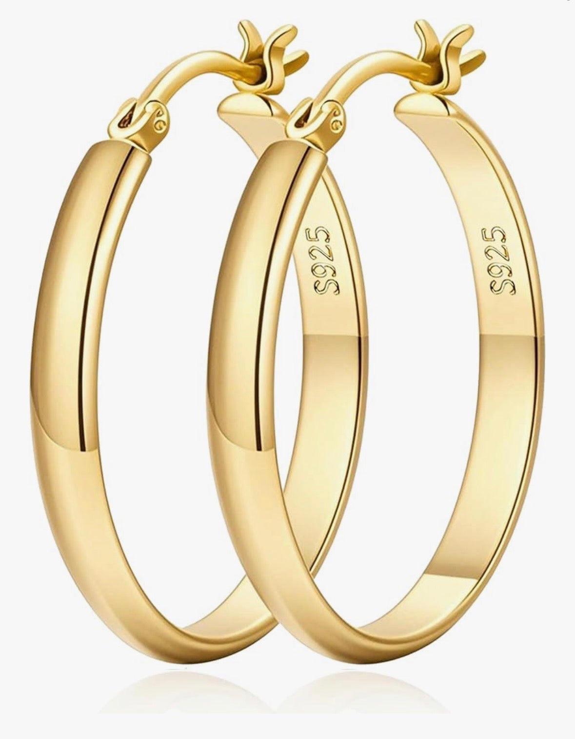 Style2: Gold Hoop Earrings