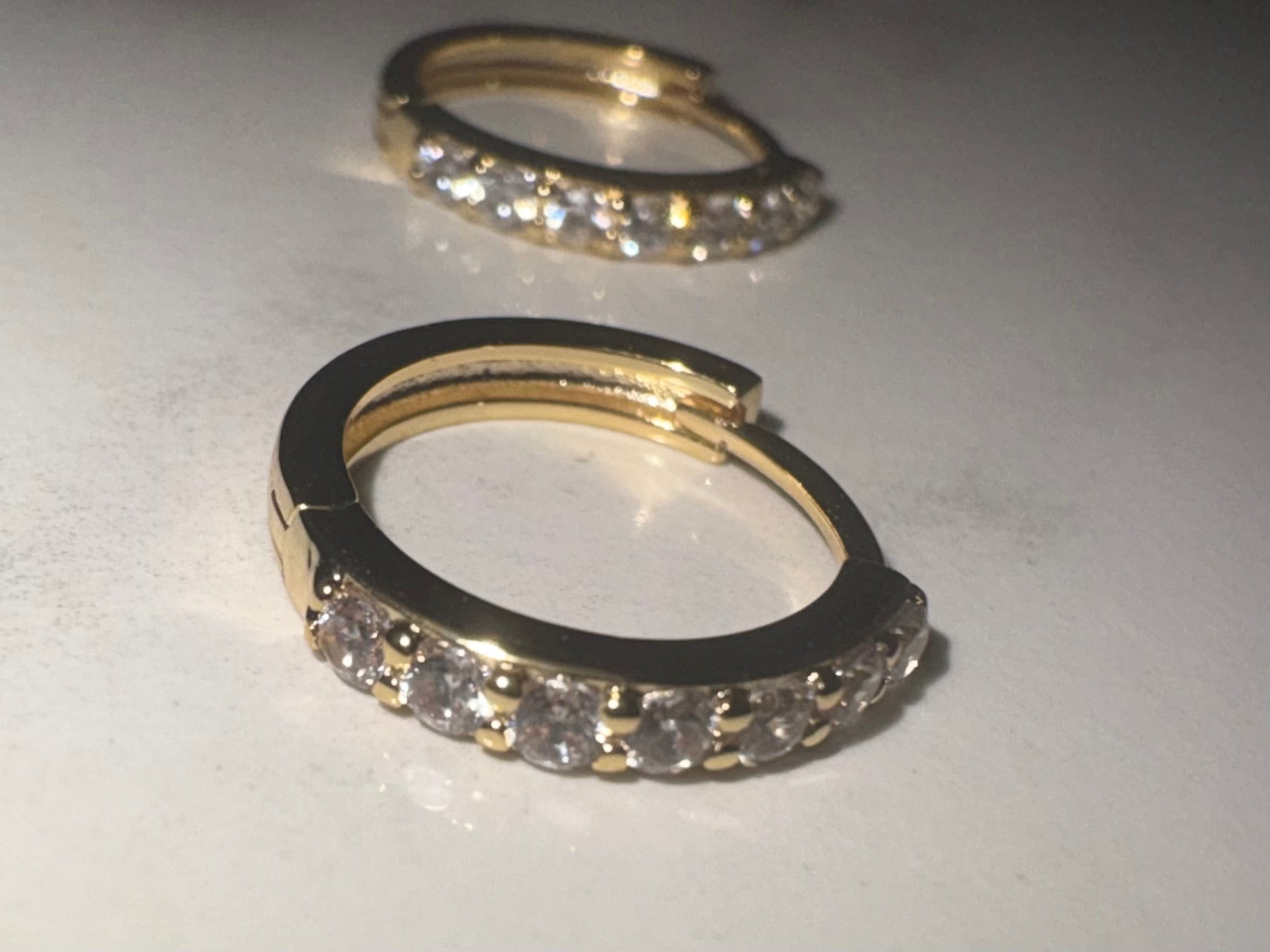 Gold Huggies Hoop Earrings