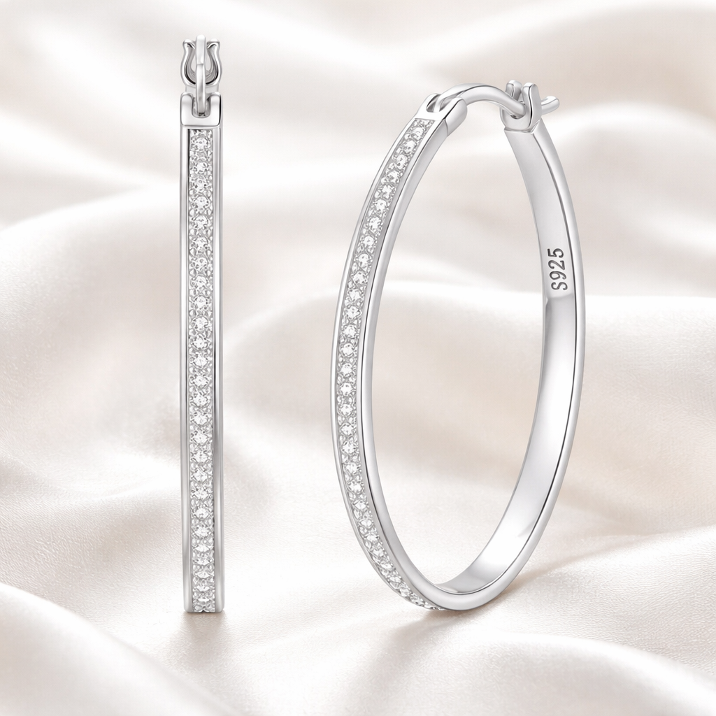 Silver Hoop Earrings