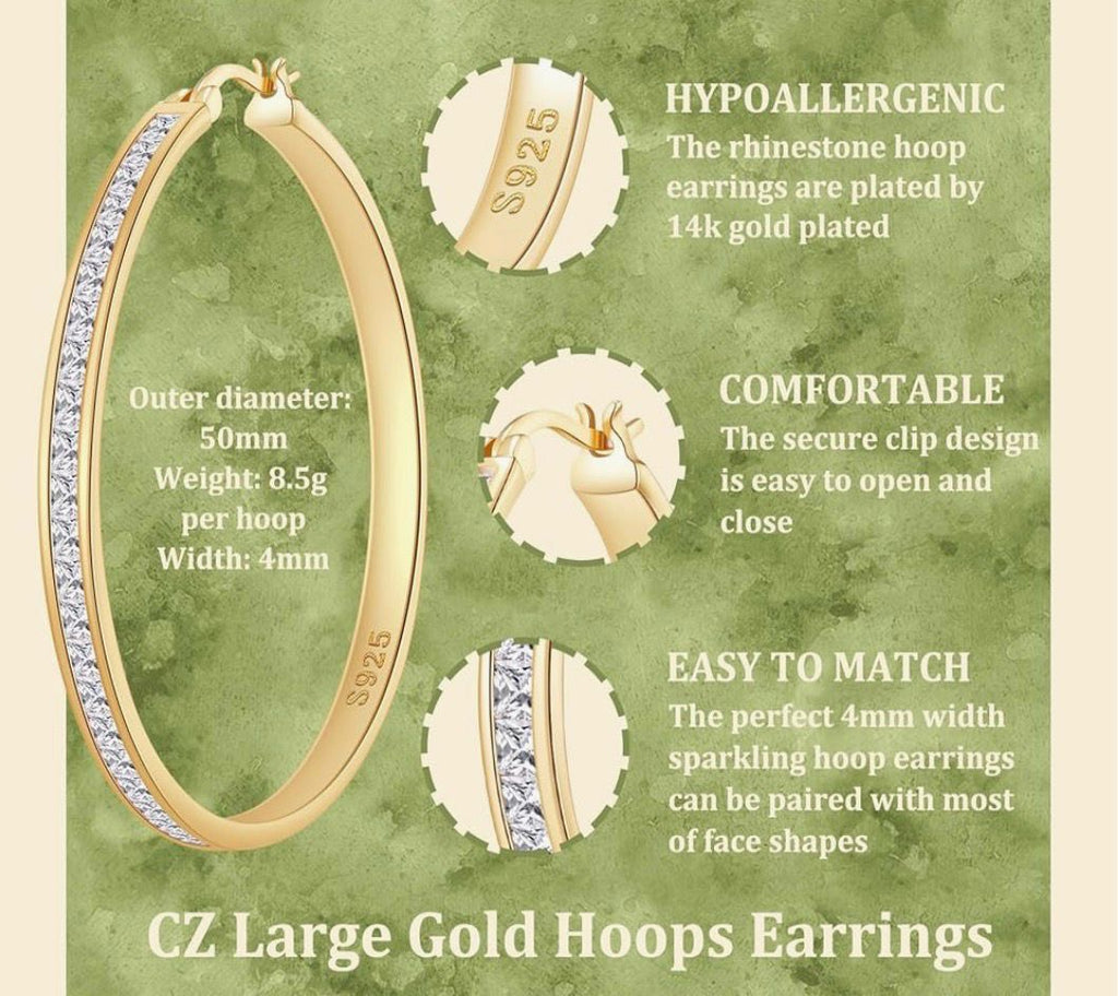 Gold Hoop Earrings